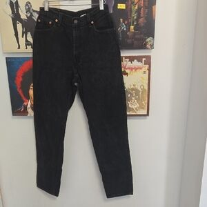 Levi's Black Tapered Leg Jeans